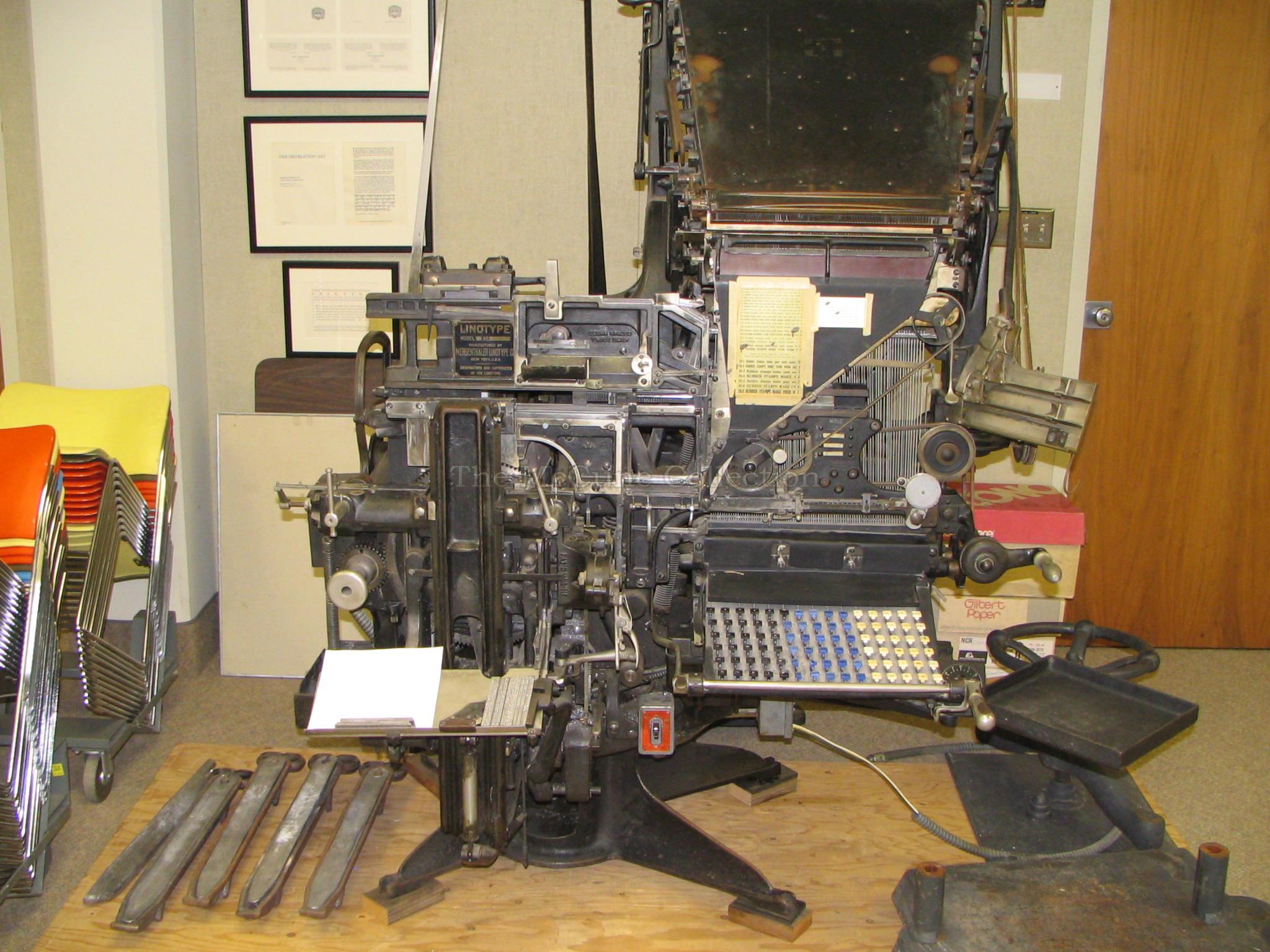 Linotype Model 8 • The McCune Collection